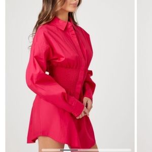 Poplin Mini Shirt Dress